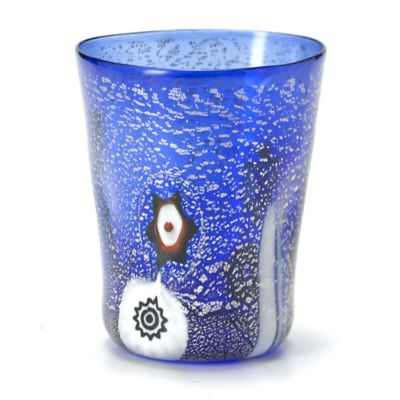 Zafferano America Bicchieri di Murano Tumblers, Set of 2 - Color: Blue - GM