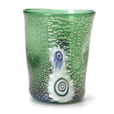 Zafferano America Bicchieri di Murano Tumblers, Set of 2 - Color: Green - G