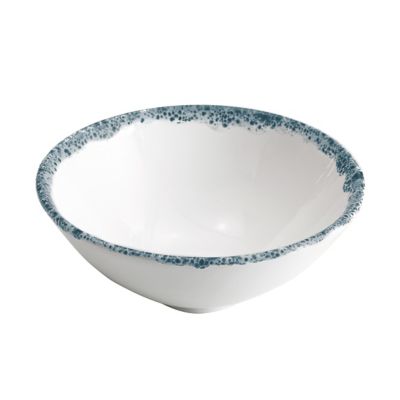 Zafferano America Stone Large Bowl, Set of 4 - Color: Blue - STN1202S4