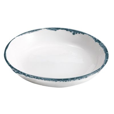 Zafferano America Stone Shallow Serving Dish, Set of 2 - Color: Blue - STN1