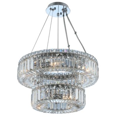 Allegri by Kalco Lighting Rondelle Pendant Light - Color: Clear - Size: Med