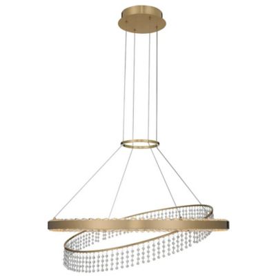 Allegri by Kalco Lighting Saturno LED Pendant Light - Color: Gold - Size: 