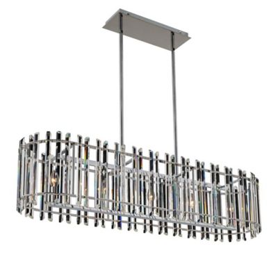 Allegri by Kalco Lighting Viano Linear Chandelier - Color: Silver - Size: 5