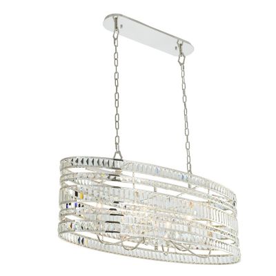 Allegri by Kalco Lighting Strato Linear Chandelier - Color: Silver - Size: 