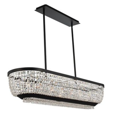 Allegri by Kalco Lighting Terzo Linear Chandelier - Color: Black - Size: 7 