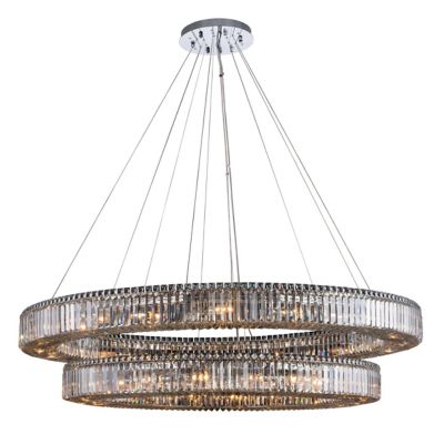 Allegri by Kalco Lighting Rondelle Chandelier - Color: Silver - Size: Small