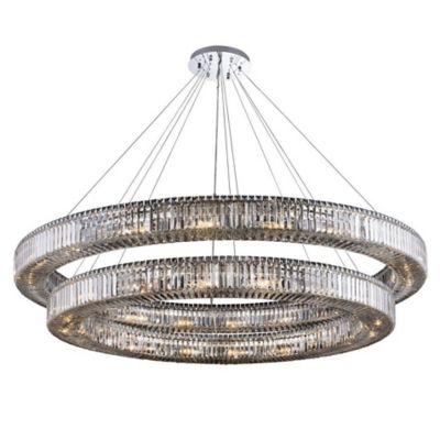 Allegri by Kalco Lighting Rondelle Chandelier - Color: Silver - Size: Mediu