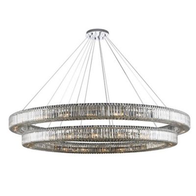 Allegri by Kalco Lighting Rondelle Chandelier - Color: Silver - Size: Large