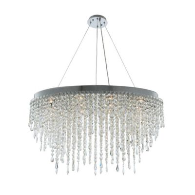 Allegri by Kalco Lighting Tenuta Oval Chandelier - Color: Silver - Size: 10