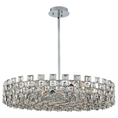 Allegri by Kalco Lighting Piazze Chandelier - Color: Silver - Size: 36 -