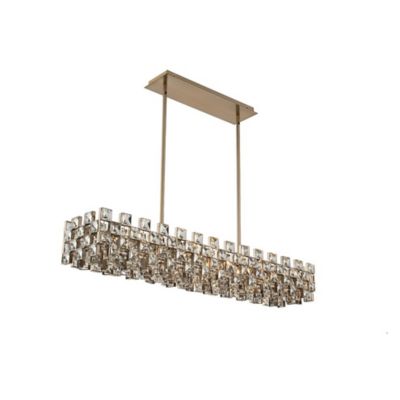 Allegri by Kalco Lighting Piazze Linear Chandelier - Color: Silver - Size: 