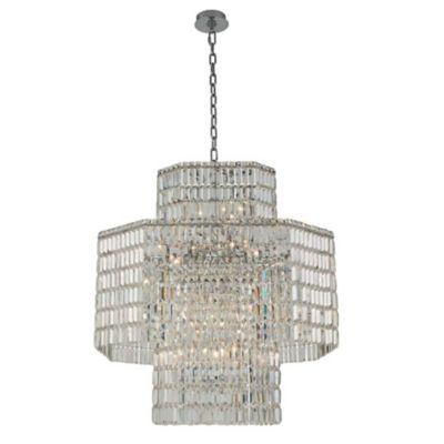 Allegri by Kalco Lighting Livelli Chandelier - Color: Clear - Size: 34 -