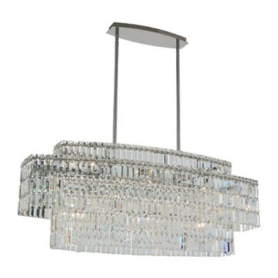 Allegri by Kalco Lighting Livelli Linear Chandelier - Color: Clear - Size: