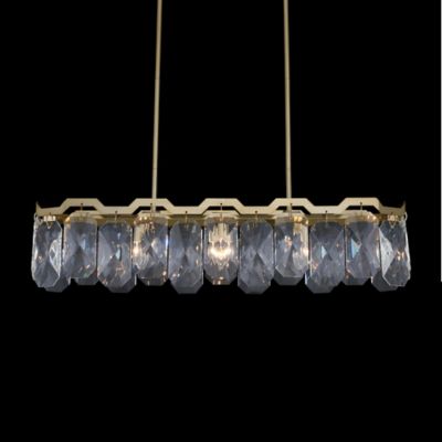 Allegri by Kalco Lighting Piatta Linear Chandelier - Color: Clear - Size: 6