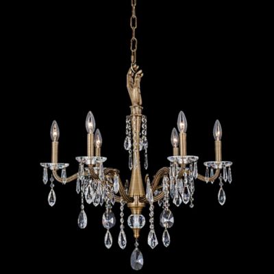 Allegri by Kalco Lighting Venere Chandelier - Color: Brass - Size: 6 light 