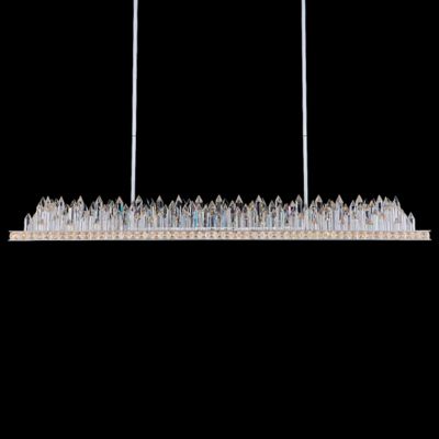 Allegri by Kalco Lighting Orizzonte LED Linear Chandelier - Color: Silver 