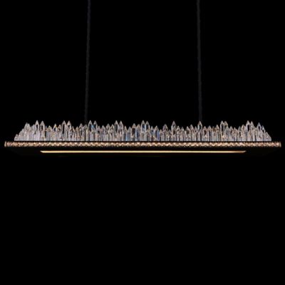 Allegri by Kalco Lighting Orizzonte LED Linear Chandelier - Color: Black -