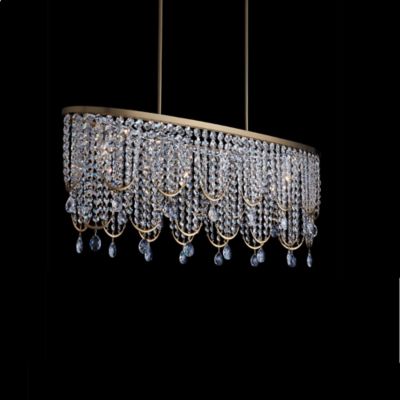 Allegri by Kalco Lighting Vezzo Linear Chandelier - Color: Brass - Size: 6 