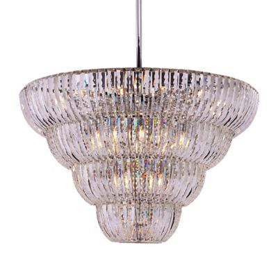 Allegri by Kalco Lighting Fontana Chandelier - Color: Silver - Size: Large 