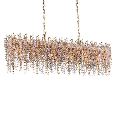 Allegri by Kalco Lighting Fuji Linear Chandelier - Color: Brass - Size: 12 