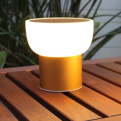 Alma Light Patio Outdoor LED Table Lamp - Color: Gold - Size: Tall - 2000/0