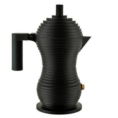 Alessi Pulcina Stovetop Espresso - Color: Black - Size: 1 Cup - MDL02/1 BB