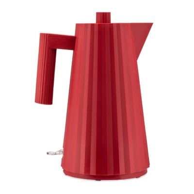 Alessi Plisse Electric Kettle - Color: Red - Size: Large - MDL06R/USA