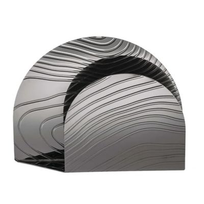 Alessi Veneer Napkin Holder - Color: Silver - PU08