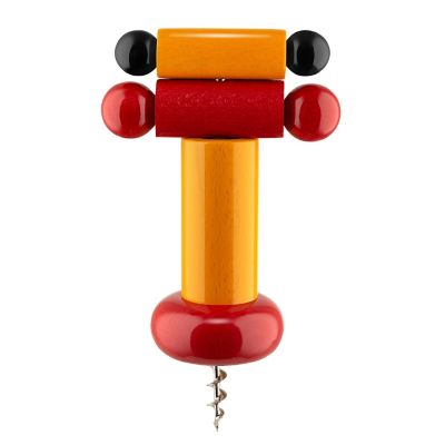 Alessi Ettore Sottsass Corkscrew - Color: Yellow - ES17