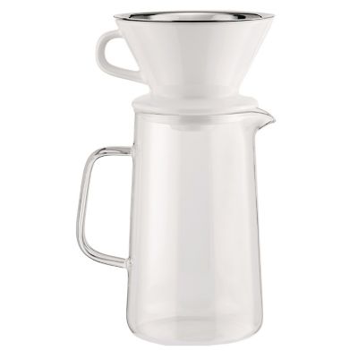 ALS2489503 Alessi Slow Drip Coffee Maker - Color: White - KT0 sku ALS2489503