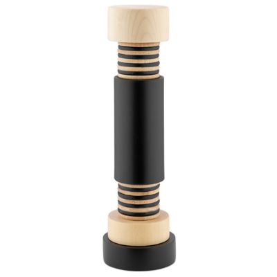 Alessi Beech-Wood Salt & Pepper Spice Grinder - Color: Black - MP0215