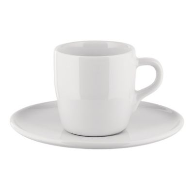 ALS2567852 Alessi Itsumo Teacup and Saucer, Set of 4 - Color: sku ALS2567852