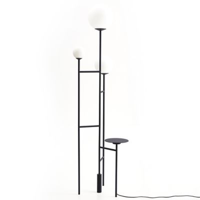 FOC Lighting Moon Floor Lamp - Color: Black - Size: 3 light - AL-62034-BK