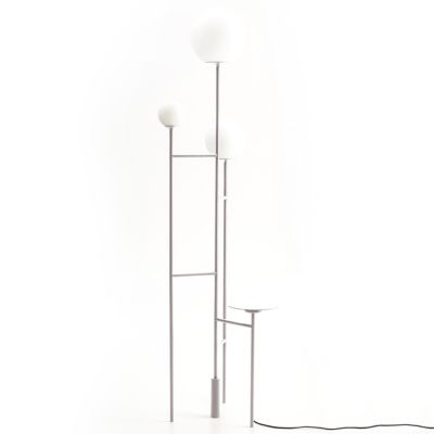 FOC Lighting Moon Floor Lamp - Color: White - Size: 3 light - AL-62034-WH