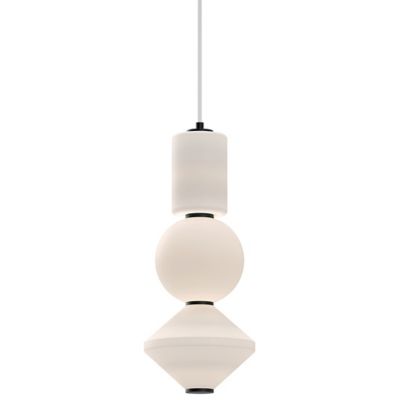 Alora Mood Bijou LED Abstract Pendant Light - Color: White - PD530341MBOP