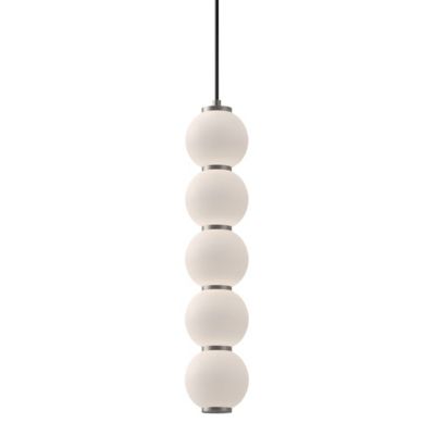 Alora Mood Bijou LED Cylindrical Pendant Light - Color: White - PD531515BNO