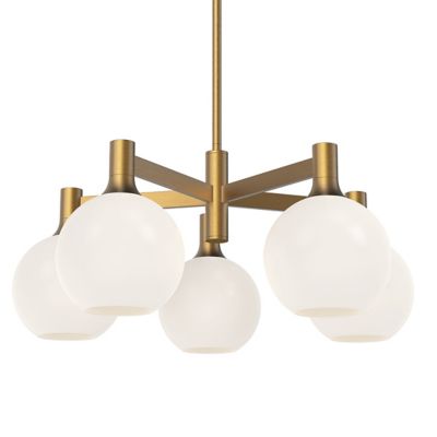Alora Mood Castilla Chandelier in Gold, Size: 5 light