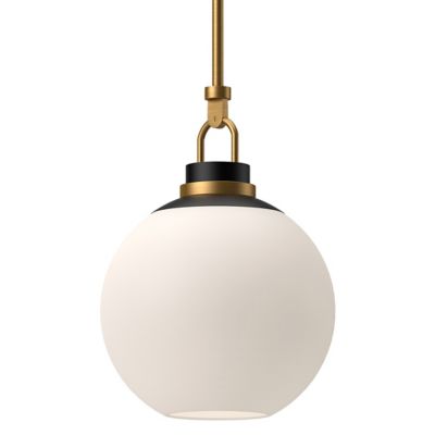 Alora Mood Copperfield Pendant Light in White, Size: Large