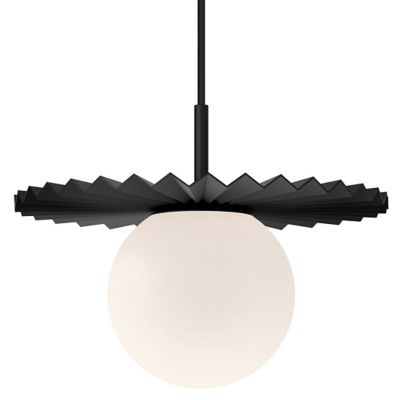 Alora Mood Plume Pendant Light in White, Size: Small