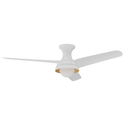 Alora Mood Rubio LED Flushmount Ceiling Fan - Color: White - HF522054WH