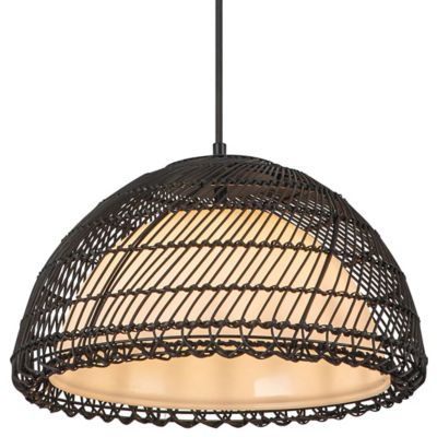 Alora Mood Bondi Dome Pendant Light - Color: Black - Size: 1 light - PD6314