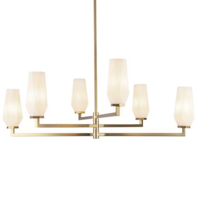 Alora Mood Krysta Chandelier - Color: Gold - Size: 6 light - CH424135BGOP