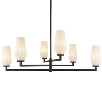 Alora Mood Krysta Chandelier - Color: Black - Size: 6 light - CH424135MBOP