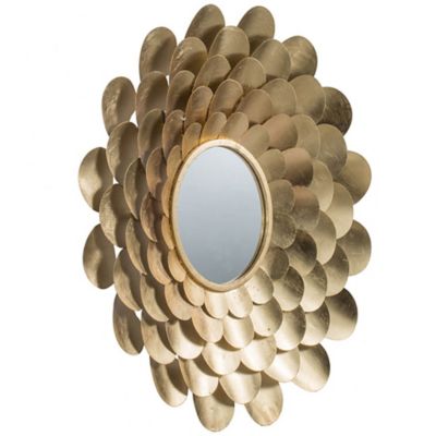 Alder & Ore Merritt Floral Wall Mirror - Color: Gold