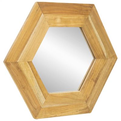 Alder & Ore April Hexagon Wall Mirror - Color: Brown