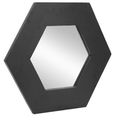 Alder & Ore April Hexagon Wall Mirror - Color: Black