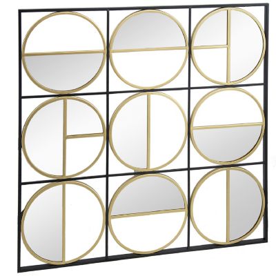 Alder & Ore Marilou Square Wall Mirror - Color: Black