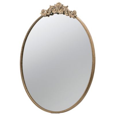 Alder & Ore Easton Round Wall Mirror in Gold, Size: Medium