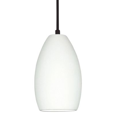 A19 Antigua Pendant Light in White