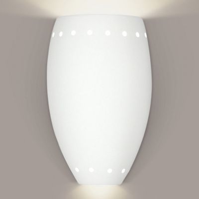 ANI1768601 A19 Barbados Wall Sconce - Color: White - 1504 sku ANI1768601